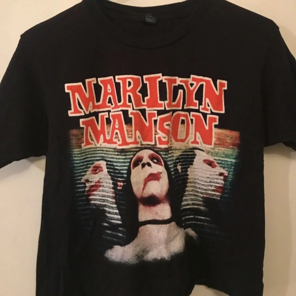 Marilyn Manson cropped tee